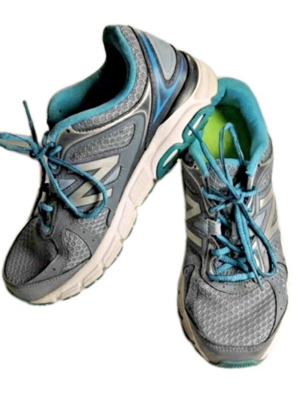 New Balance Womens 10 Sneakers Teal Gray Athletic Running Shoe